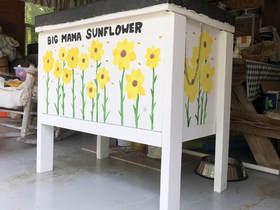 Big Mama Sunflower Bee Hive Installation
